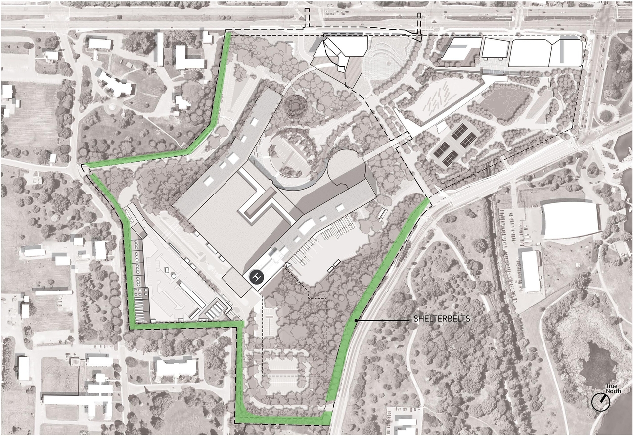 Construction site plan for project from page 87 of the file '2023-04-17 - Design Brief - D07-12-22-0168'