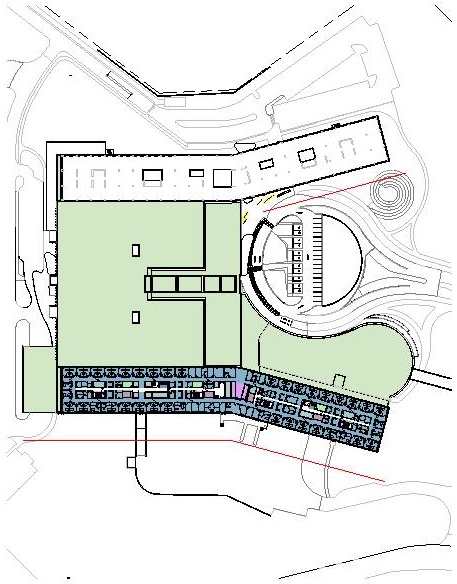 Construction site plan for project from page 46 of the file '2022-12-07 - Design Brief - D07-12-22-0168'