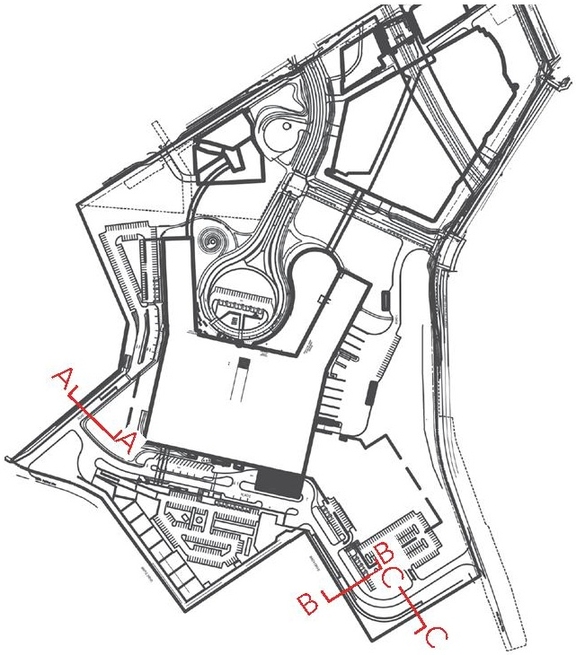 Construction site plan for project from page 55 of the file '2022-12-07 - Design Brief - D07-12-22-0168'