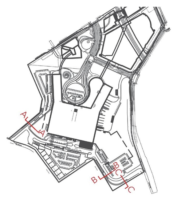 Construction site plan for project from page 55 of the file '2022-12-07 - Design Brief - D07-12-22-0168'