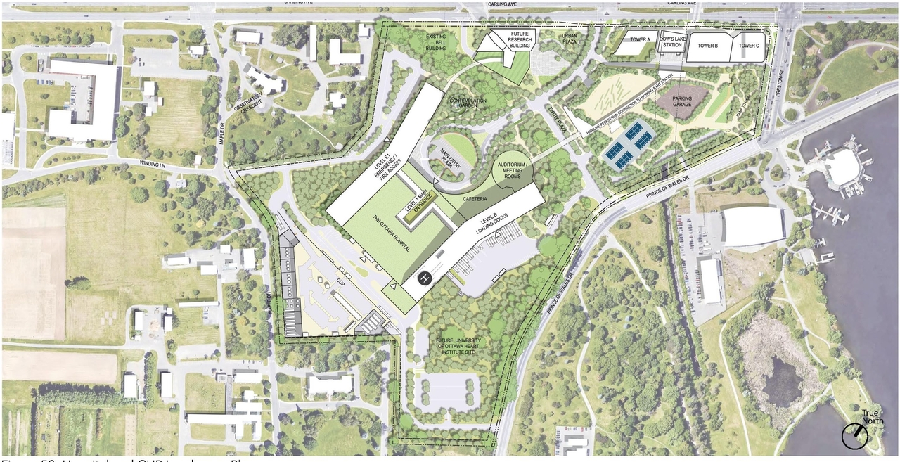 Construction site plan for project from page 57 of the file '2022-12-07 - Design Brief - D07-12-22-0168'