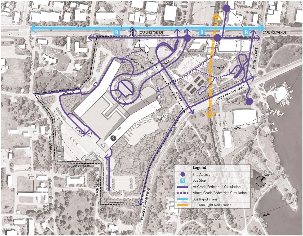 Construction site plan for project from page 58 of the file '2022-12-07 - Design Brief - D07-12-22-0168'