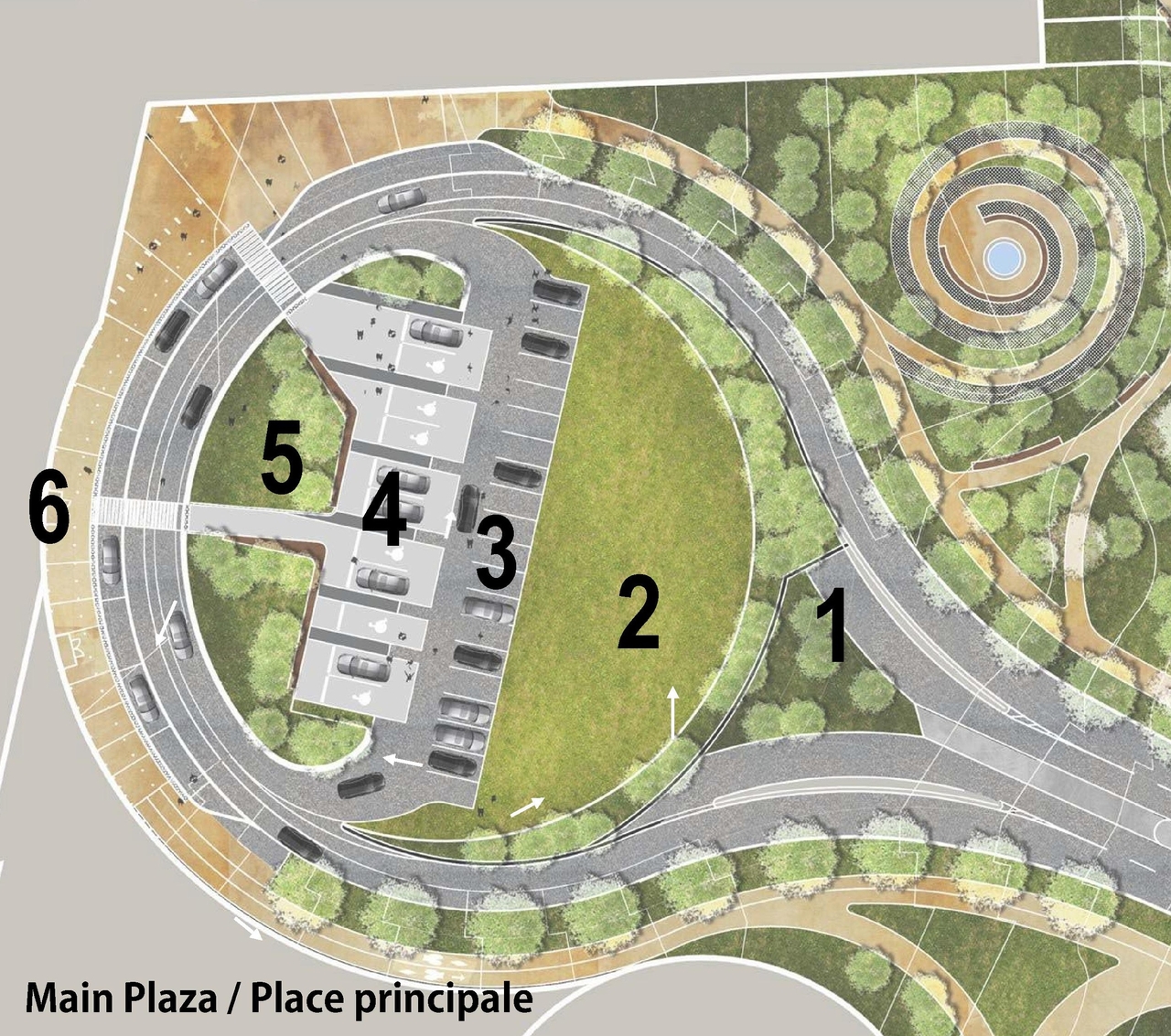 Construction site plan for project from page 12 of the file '2023-01-12 Urban Design Review Panel Formal Submission D07-12-22-0168'