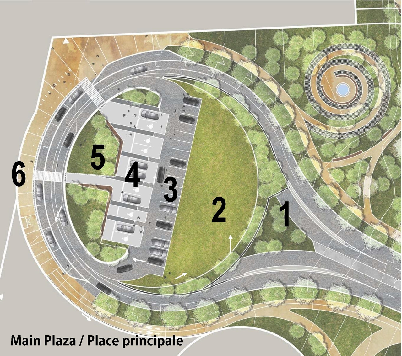 Construction site plan for project from page 12 of the file '2023-01-12 Urban Design Review Panel Formal Submission D07-12-22-0168'