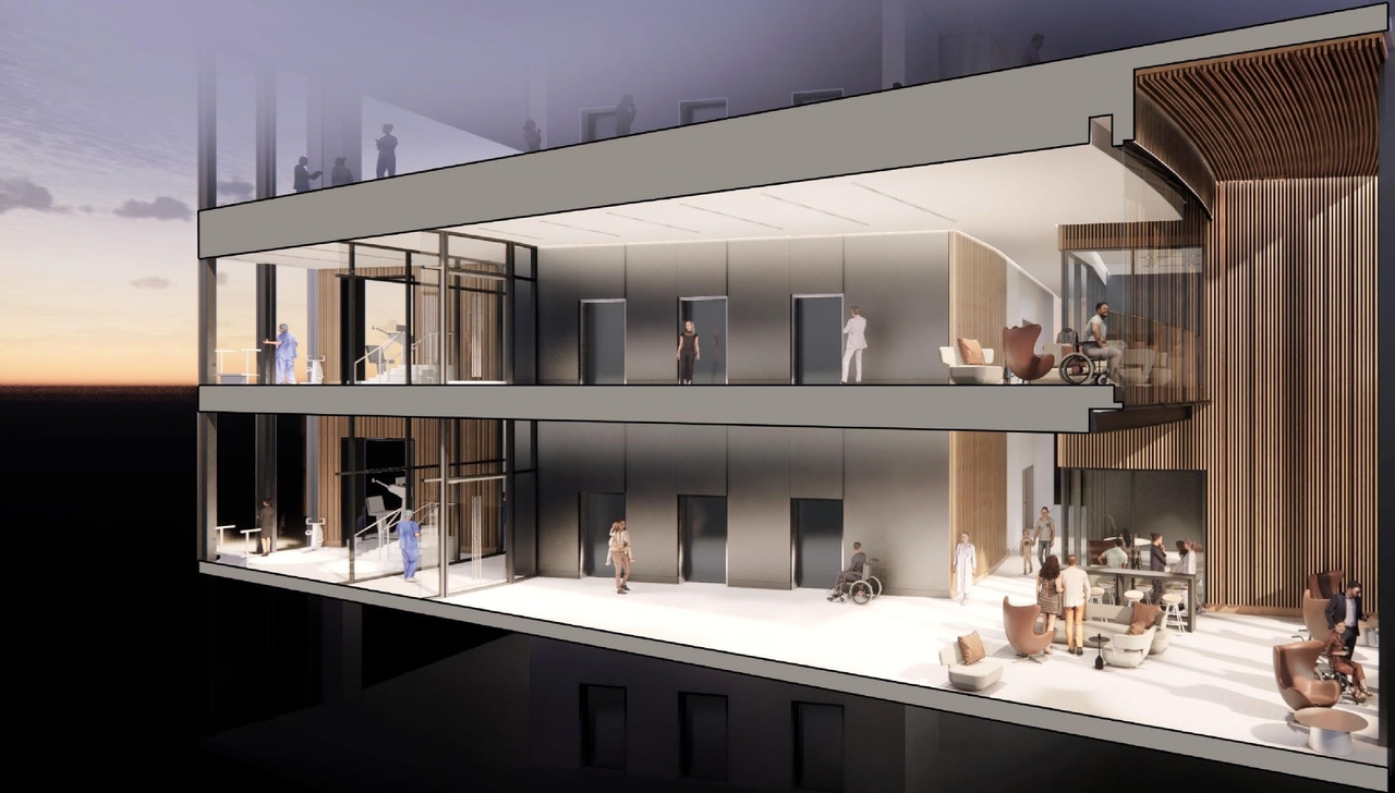 Rendering of building from page 27 of the file '2023-01-12 Urban Design Review Panel Formal Submission D07-12-22-0168'