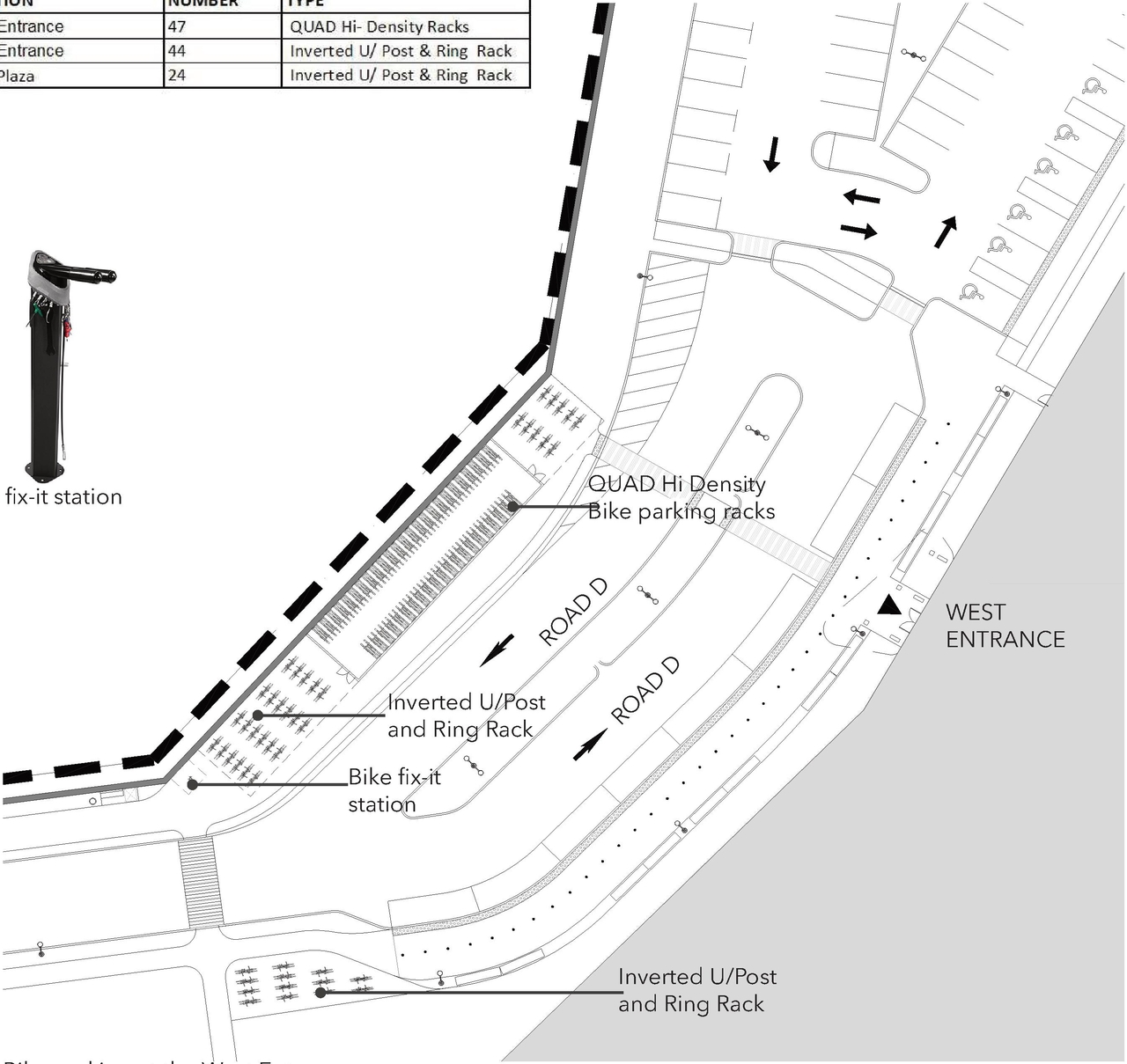 Construction site plan for project from page 7 of the file '2023-08-03 - Design Drawings - D07-12-22-0168'