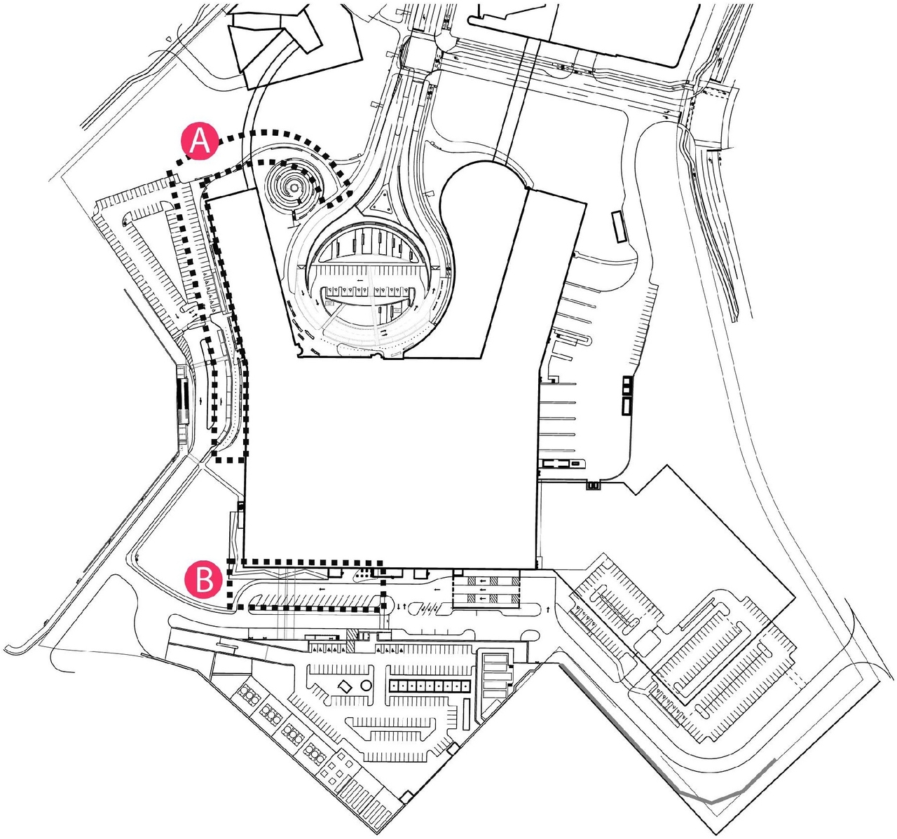 Construction site plan for project from page 19 of the file '2023-08-03 - Design Drawings - D07-12-22-0168'