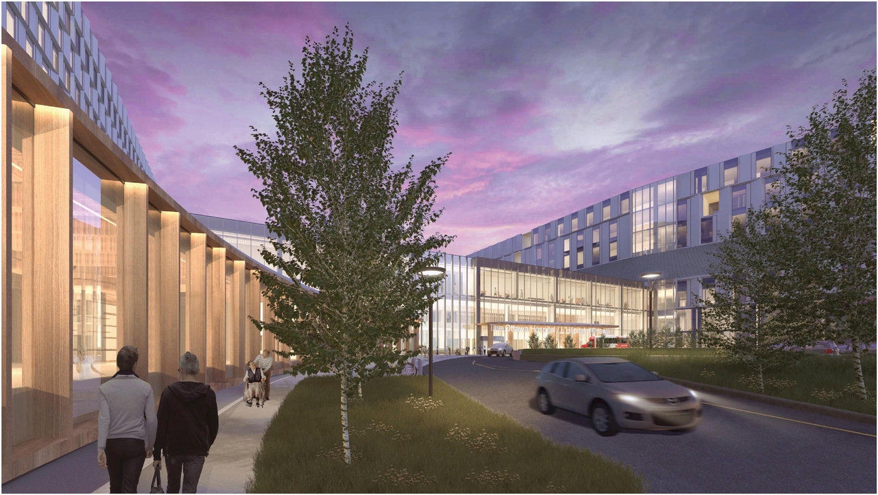 Rendering of building from page 26 of the file '2023-08-03 - Design Drawings - D07-12-22-0168'