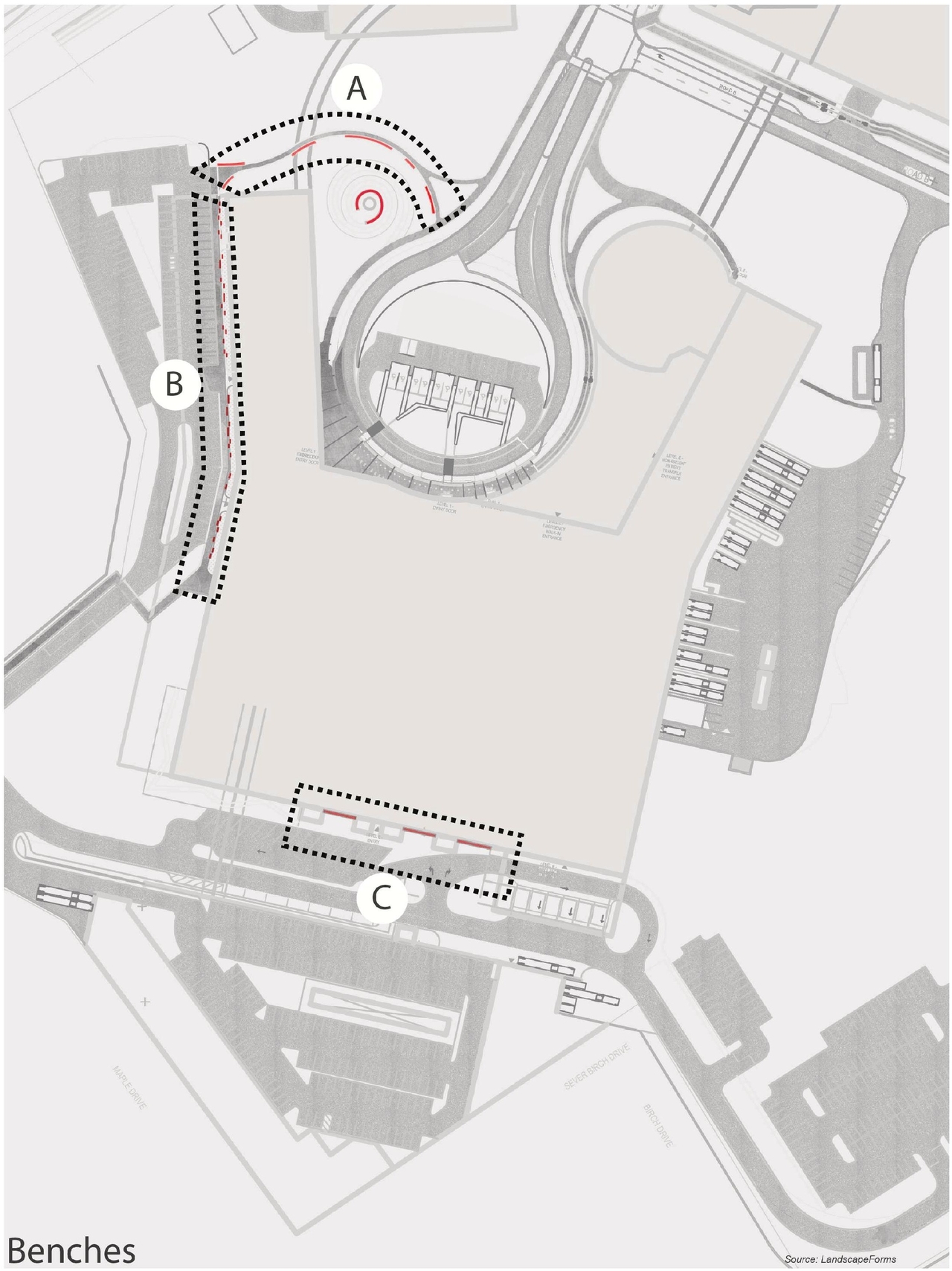 Construction site plan for project from page 14 of the file '2022-12-07 - Site Plan Control and FLUDA Design Drawings - D07-12-22-0168'
