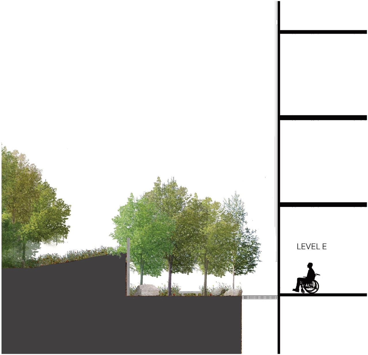 Construction site plan for project from page 25 of the file '2022-12-07 - Site Plan Control and FLUDA Design Drawings - D07-12-22-0168'