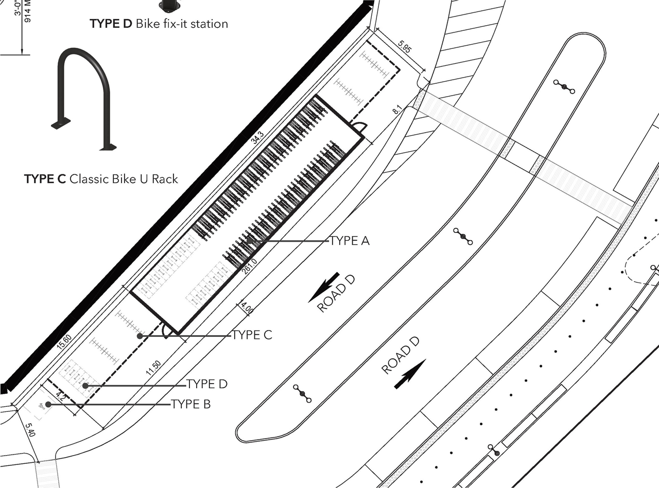 Construction site plan for project from page 7 of the file '2023-04-17 - Design Drawings - D07-12-22-0168'