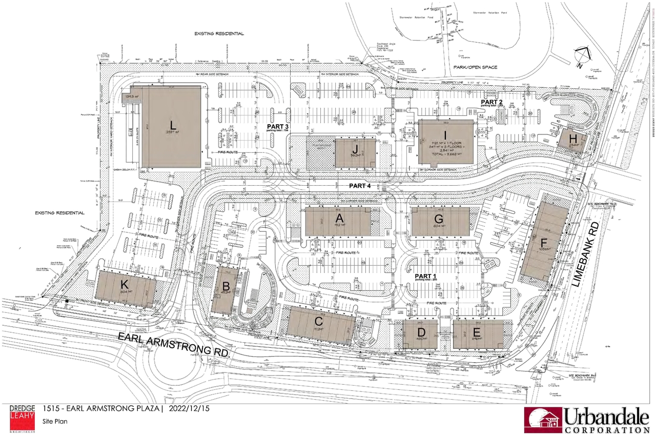 Construction site plan for project from page 27 of the file '2023-04-03 - Design Brief - D07-12-22-0169'