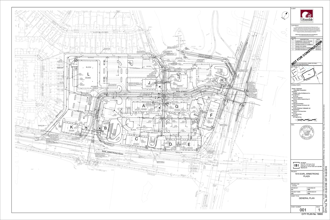 Construction site plan for project from page 123 of the file '2023-07-25 - Design Brief - D07-12-22-0169'
