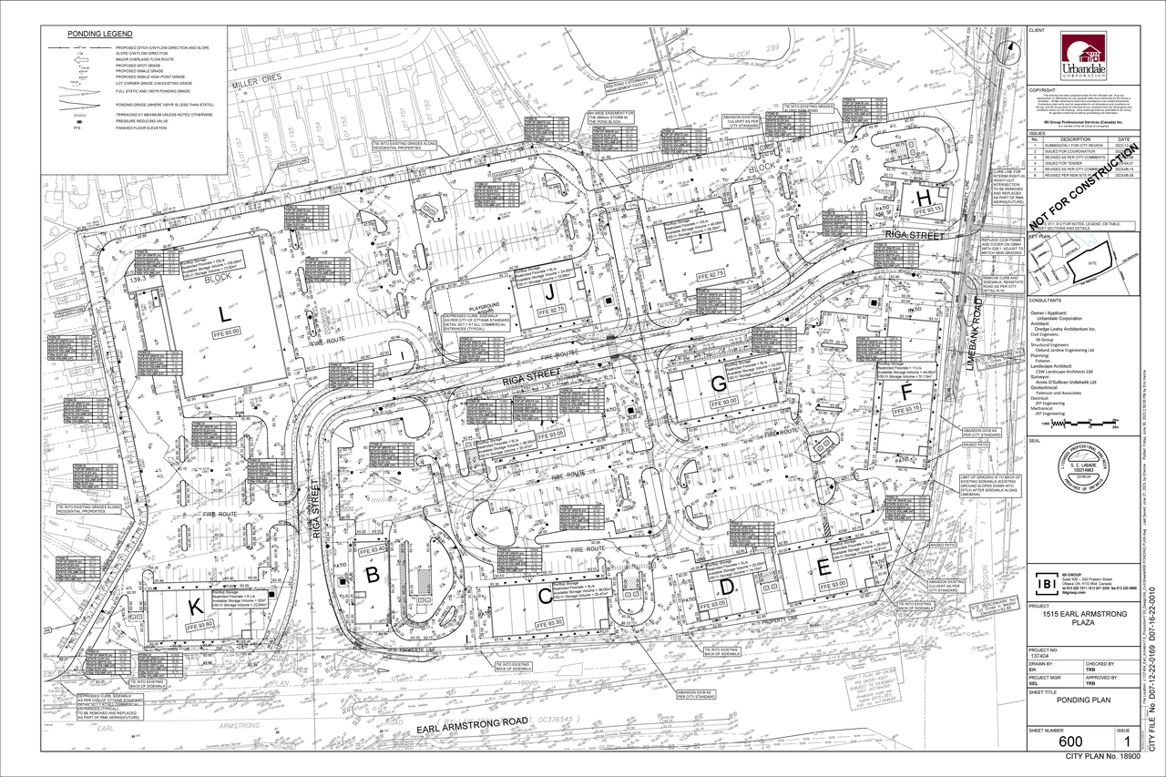 Construction site plan for project from page 128 of the file '2023-07-25 - Design Brief - D07-12-22-0169'