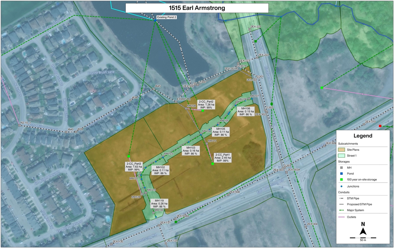 Construction site plan for project from page 130 of the file '2023-07-25 - Design Brief - D07-12-22-0169'