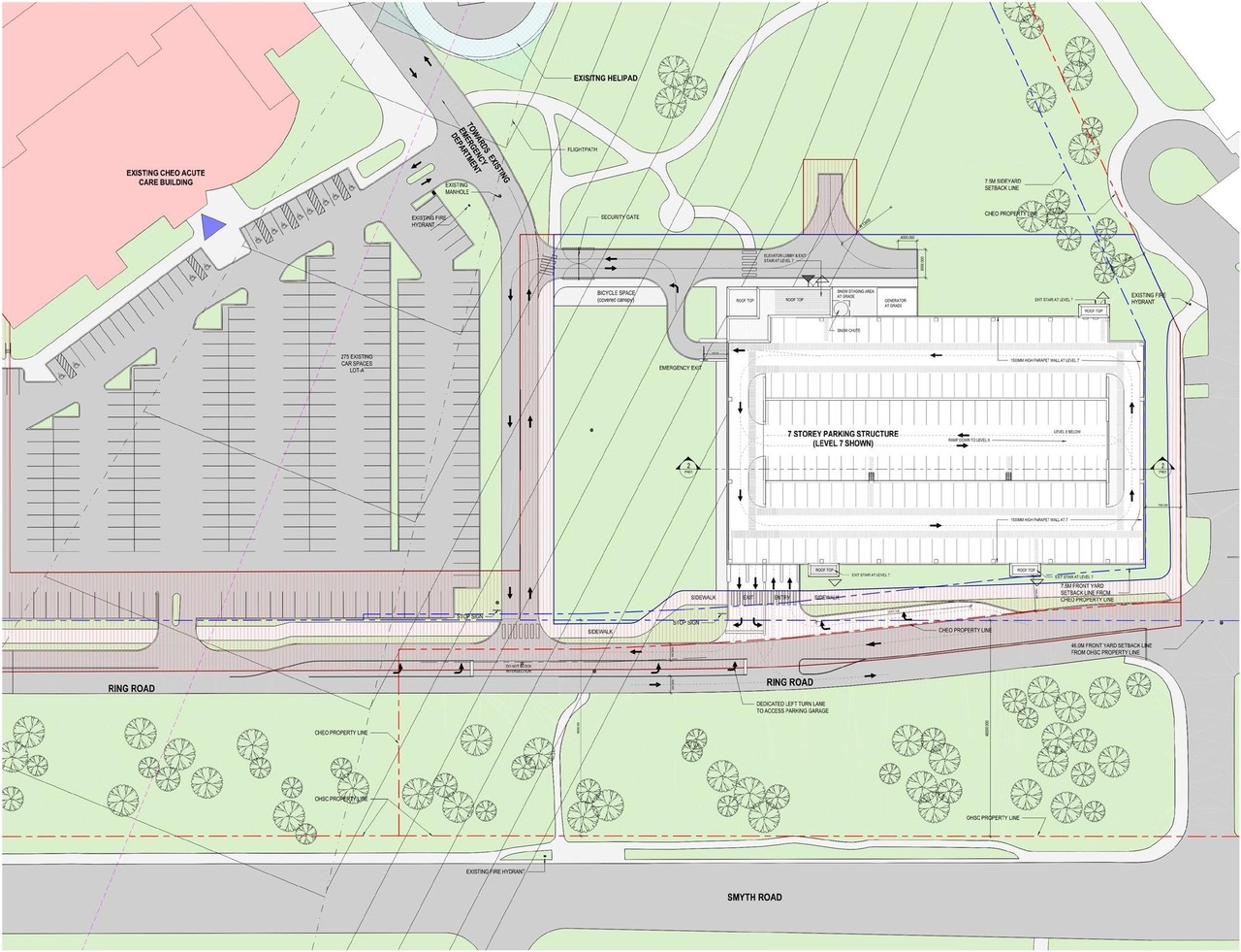 Construction site plan for project from page 16 of the file '2022-12-16 - Design Brief - D07-12-22-0170'