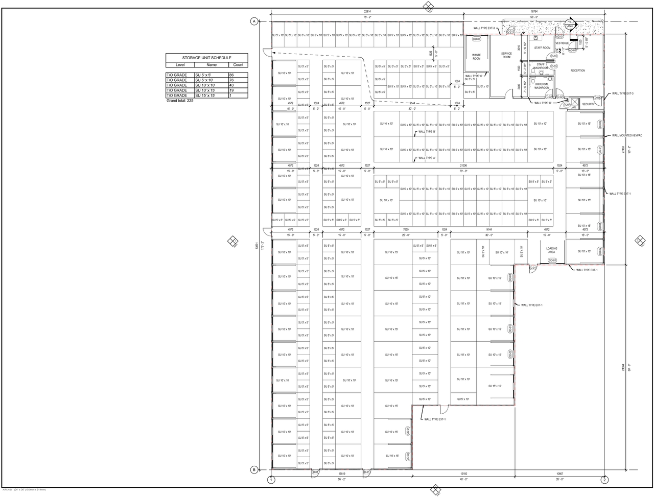 Floor plan for project from page 1 of the file '2023-12-23 - Building A Floor Plans and Elevations - D07-12-22-0174'