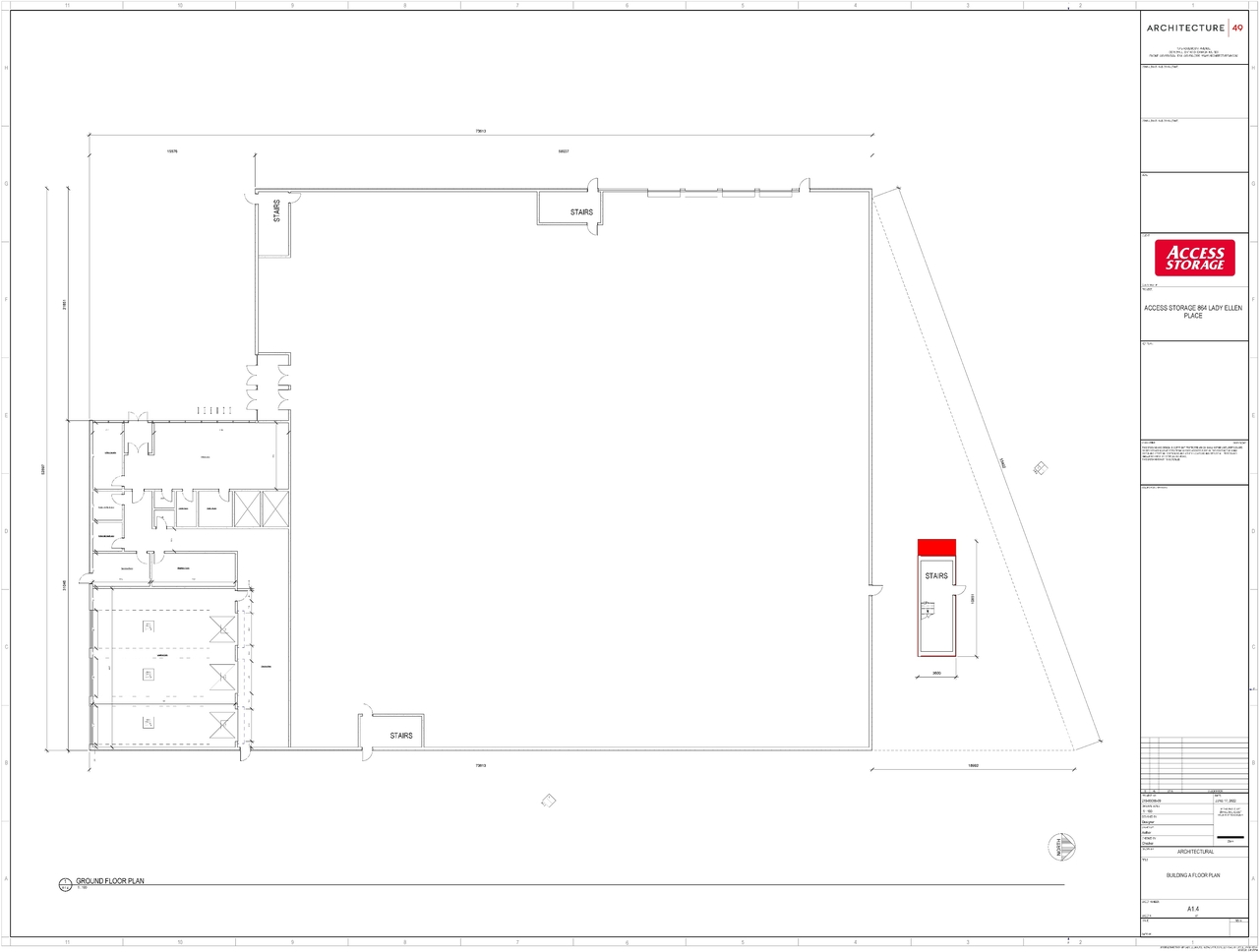 Floor plan for project from page 1 of the file '2022-12-21 - Elevations and Floor Plans - D07-12-22-0175'