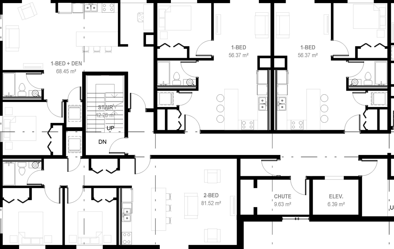 Construction site plan for project from page 1 of the file '2022-12-22 - Floor Plan Levels 2 & 3 - D07-12-22-0182'