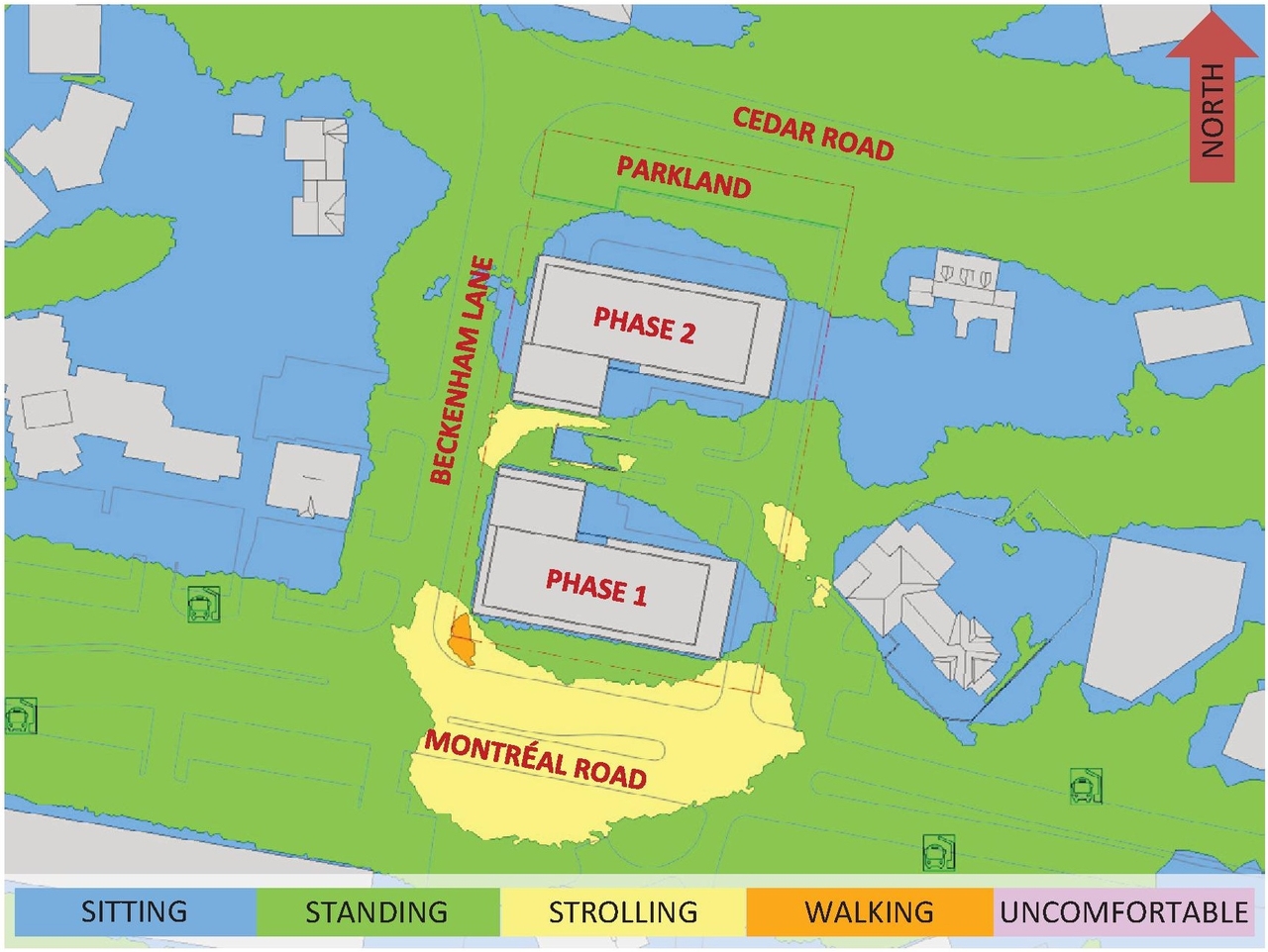 Construction site plan for project from page 41 of the file '2025-04-11 - Urban Design Brief - D07-12-22-0185'
