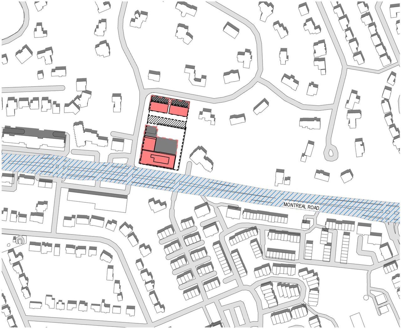 Construction site plan for project from page 21 of the file '2022-12-23 - Design Brief - D07-12-22-0185'
