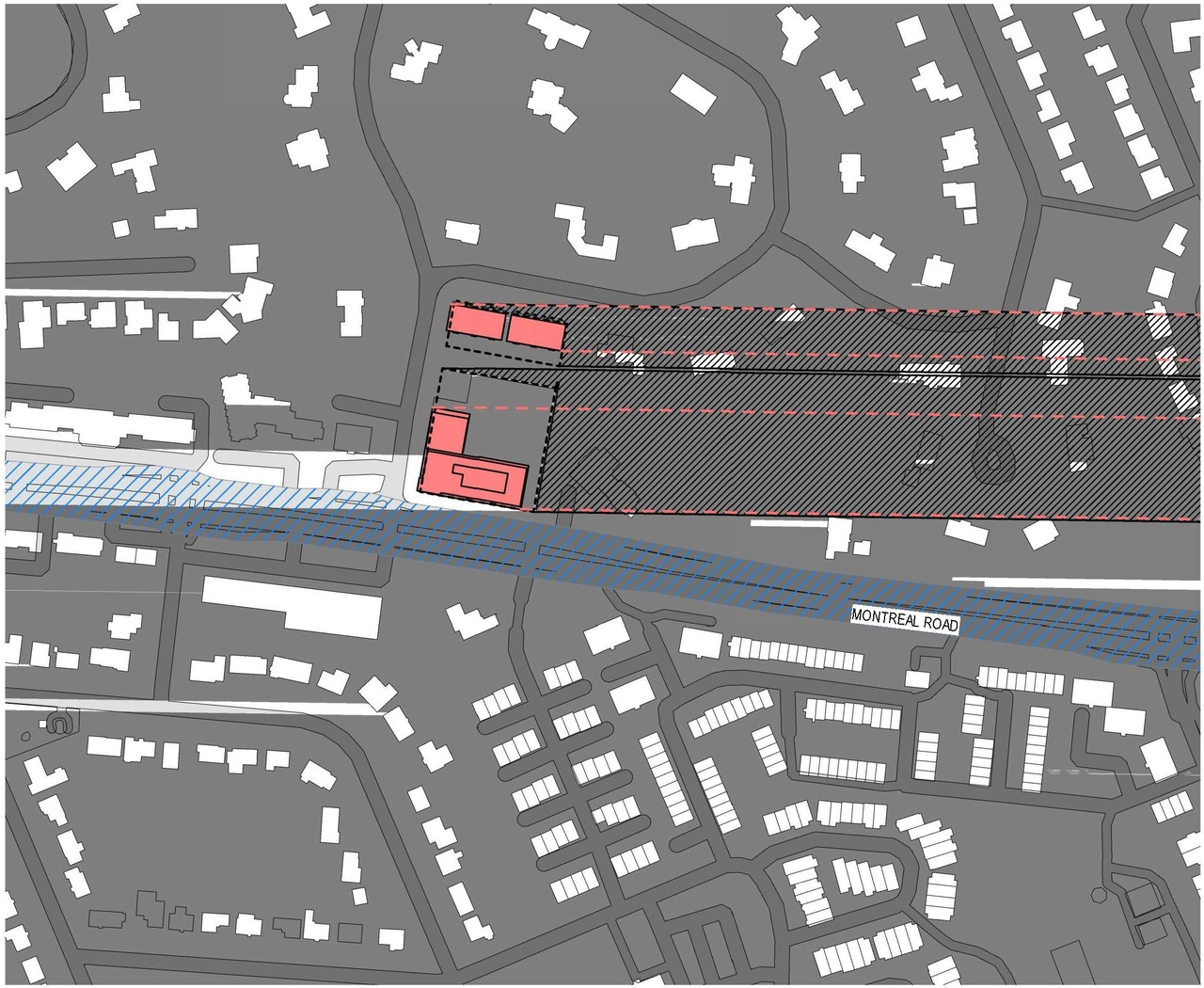 Construction site plan for project from page 22 of the file '2022-12-23 - Design Brief - D07-12-22-0185'