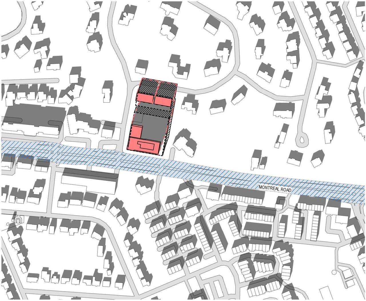 Construction site plan for project from page 24 of the file '2022-12-23 - Design Brief - D07-12-22-0185'