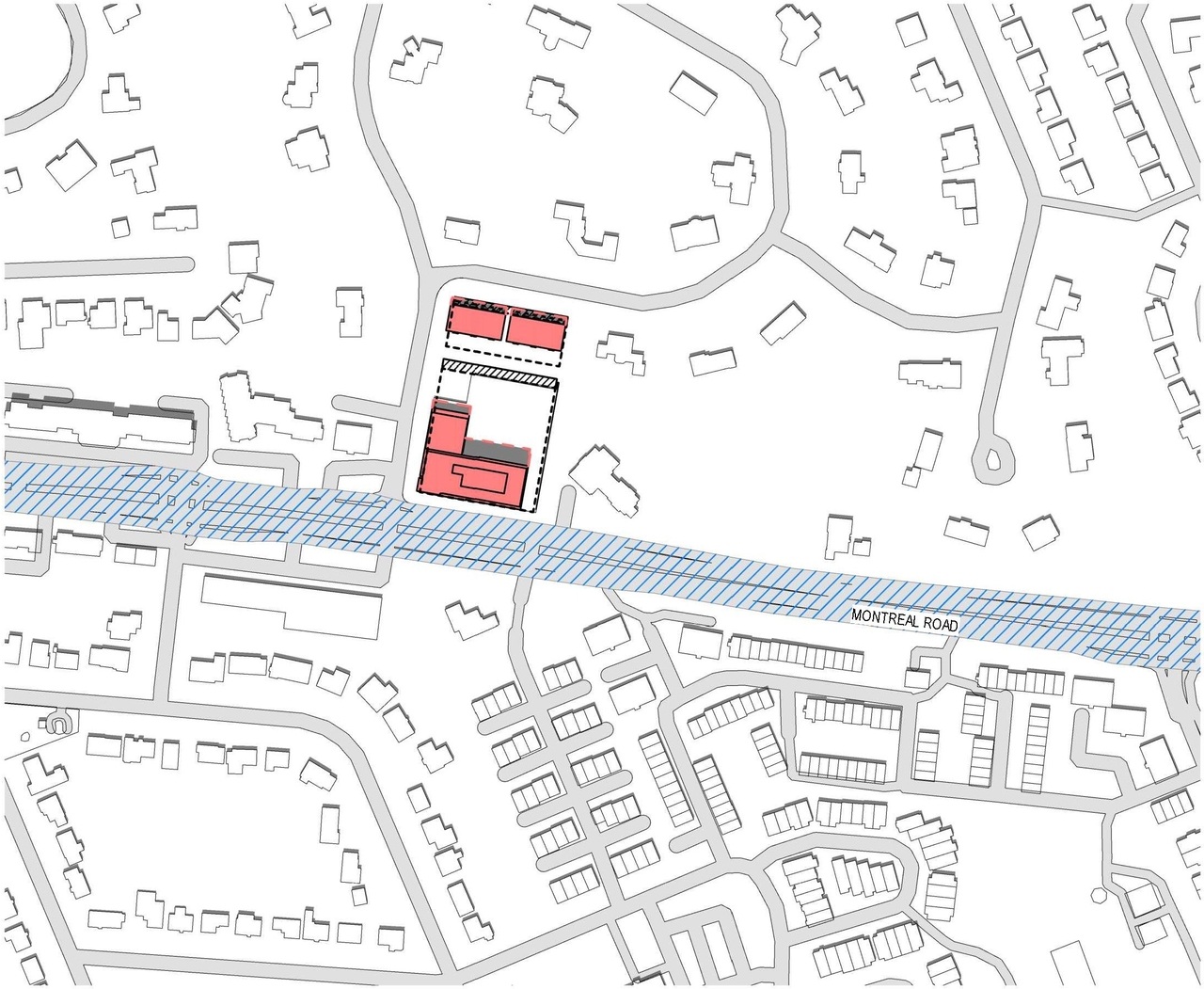 Construction site plan for project from page 26 of the file '2022-12-23 - Design Brief - D07-12-22-0185'