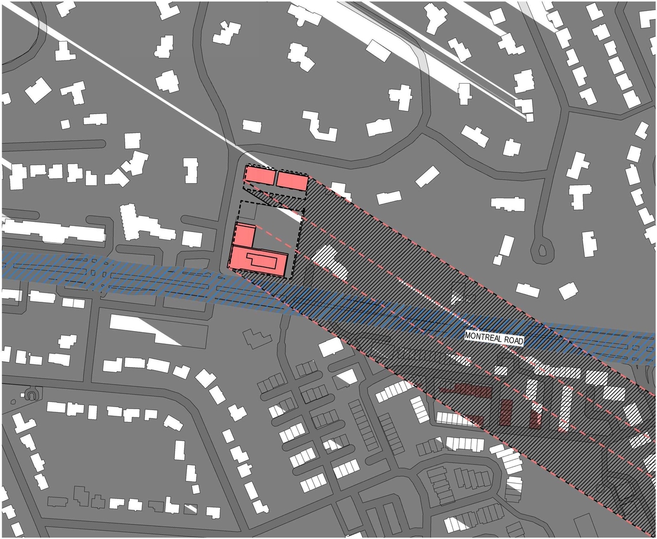 Construction site plan for project from page 28 of the file '2022-12-23 - Design Brief - D07-12-22-0185'