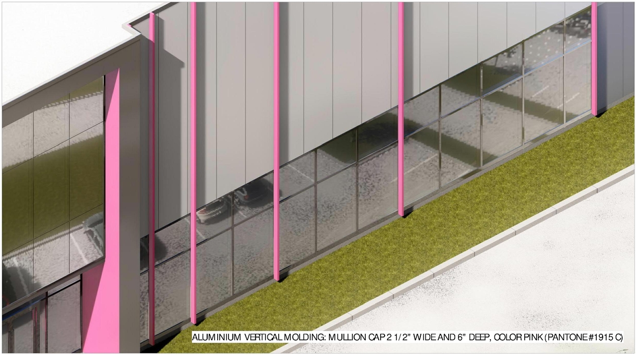 Rendering of building from page 16 of the file '2022-12-28 - Design Brief - D07-12-22-0186'