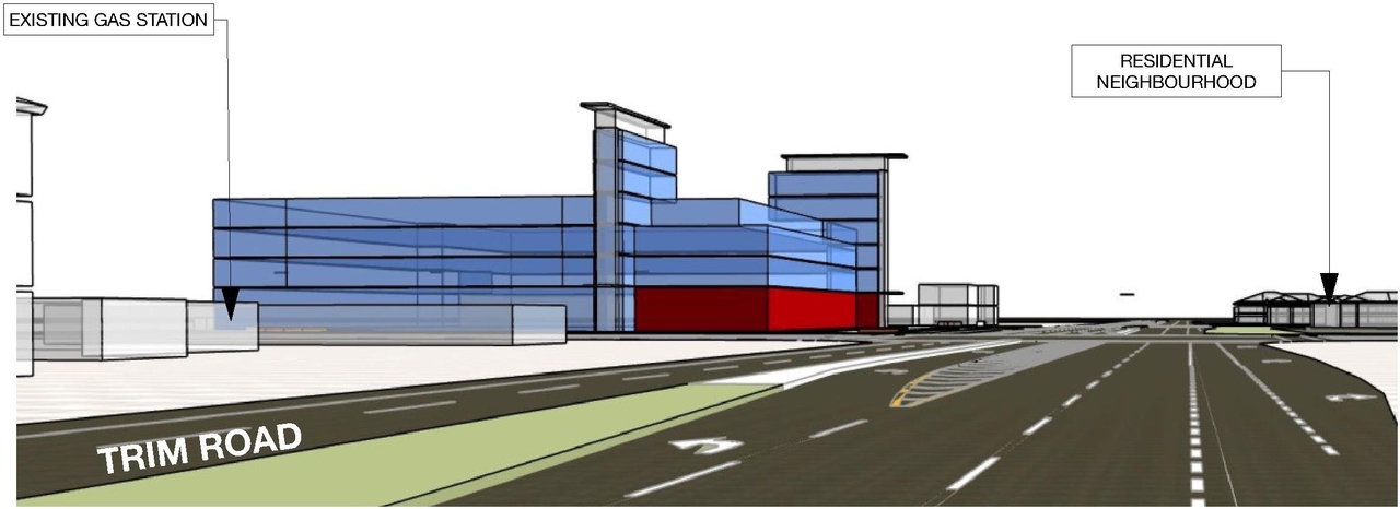 Rendering of building from page 3 of the file '2023-01-03 - Views and Section - D07-12-23-0001'