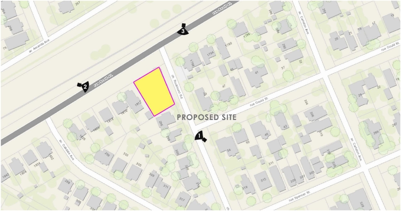Construction site plan for project from page 3 of the file '2023-01-30 - Design Brief - D07-12-23-0006'