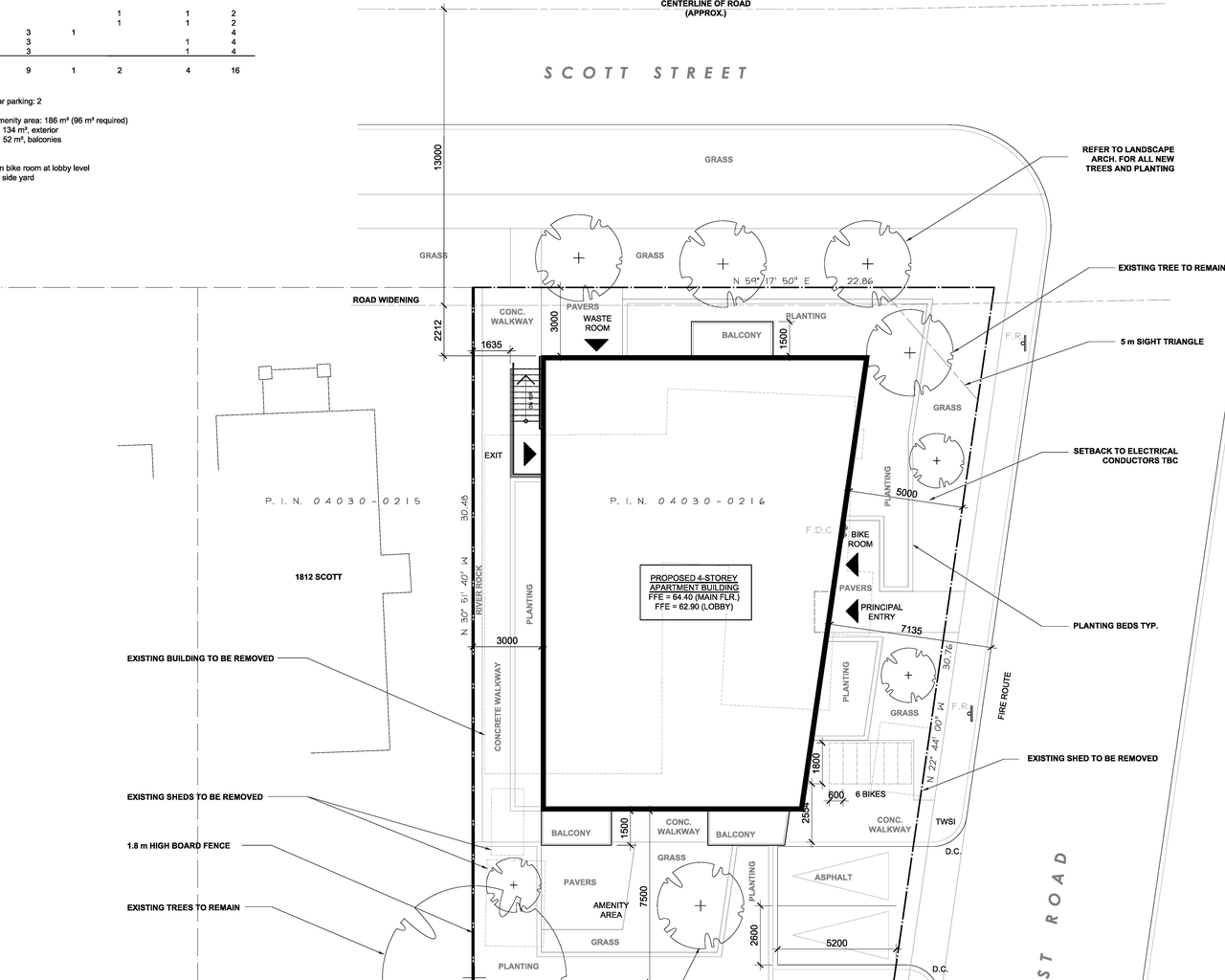 Construction site plan for project from page 16 of the file '2023-01-30 - Design Brief - D07-12-23-0006'
