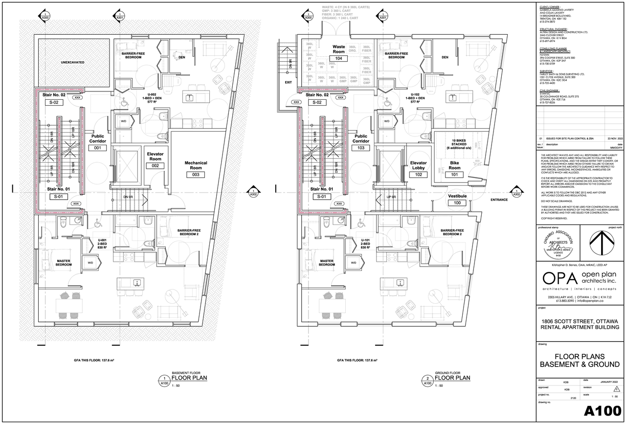 Floor plan for project from page 22 of the file '2023-01-30 - Design Brief - D07-12-23-0006'