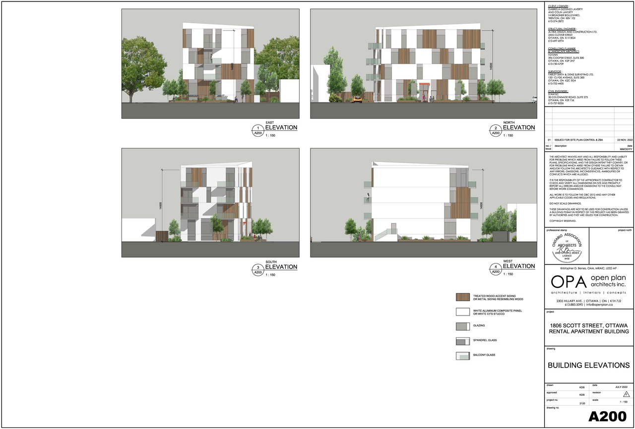 Rendering of building from page 25 of the file '2023-01-30 - Design Brief - D07-12-23-0006'