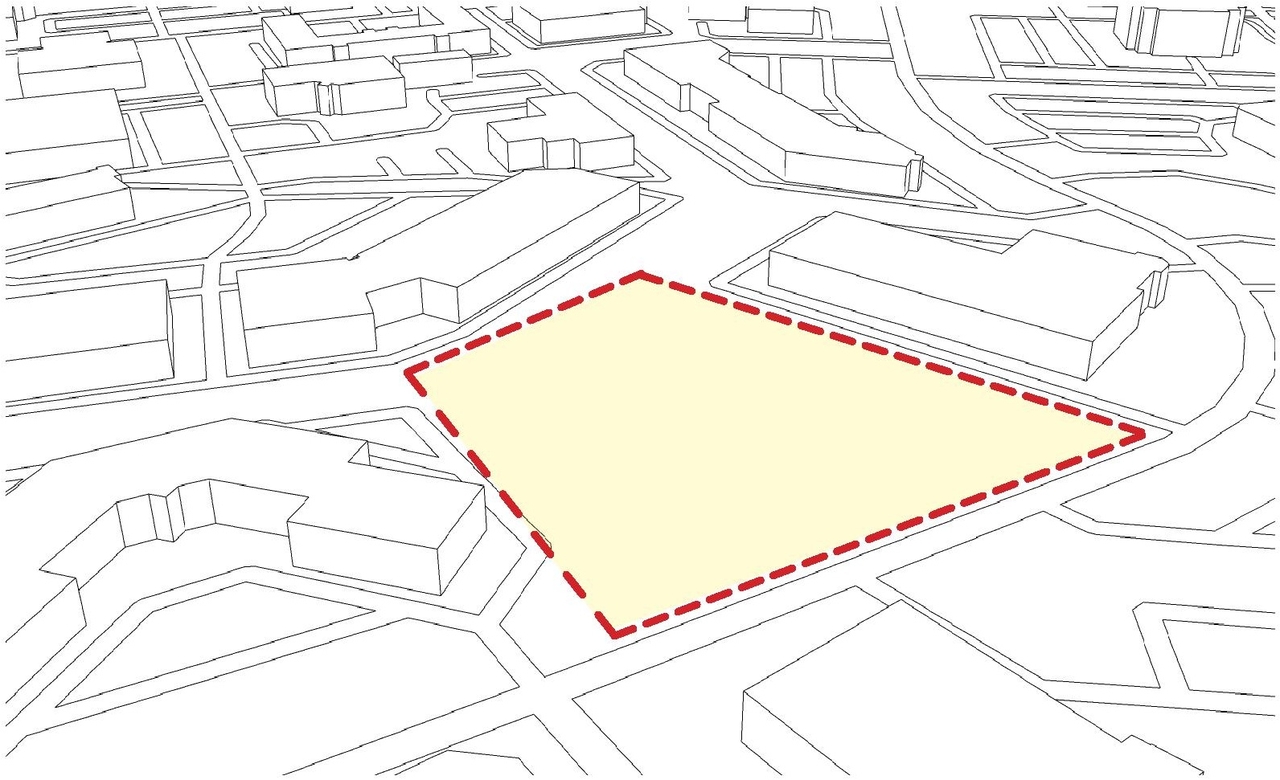 Construction site plan for project from page 8 of the file '2023-02-16 - Design Brief - D07-12-23-0016'