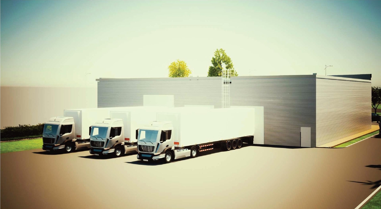 Rendering of building from page 13 of the file '2023-02-16 - Design Brief - D07-12-23-0016'