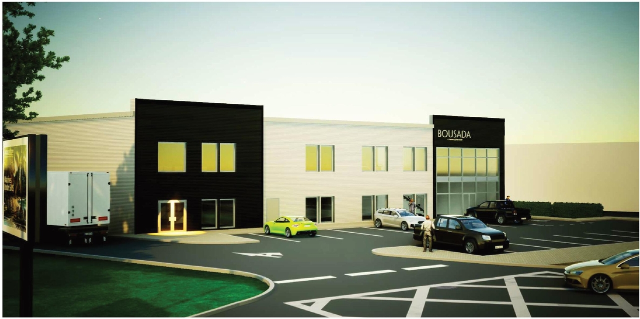 Rendering of building from page 13 of the file '2023-02-16 - Design Brief - D07-12-23-0016'