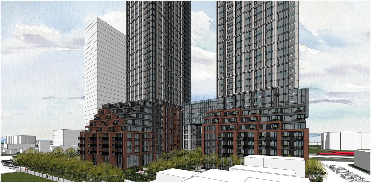 Rendering of building from page 3 of the file '2023-03-31 - Views - D07-12-23-0019'