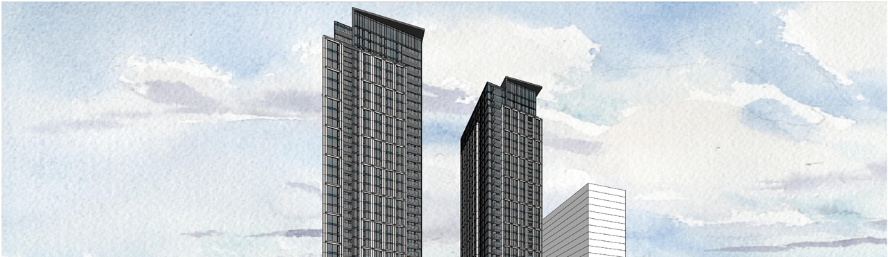 Rendering of building from page 6 of the file '2023-03-31 - Views - D07-12-23-0019'