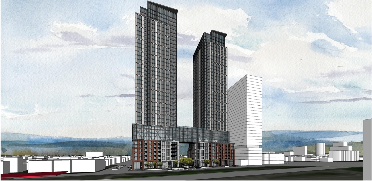 Rendering of building from page 6 of the file '2023-03-31 - Views - D07-12-23-0019'