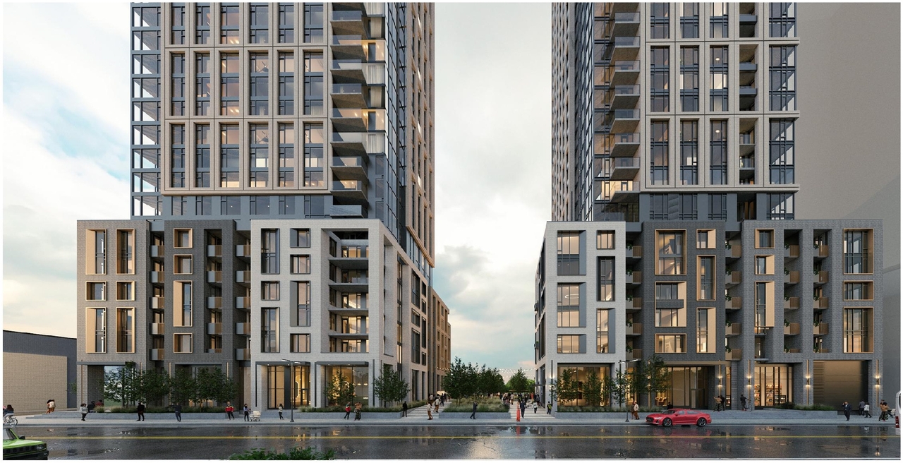 Rendering of building from page 7 of the file '2024-04-17 - Design Brief - D07-12-23-0019'