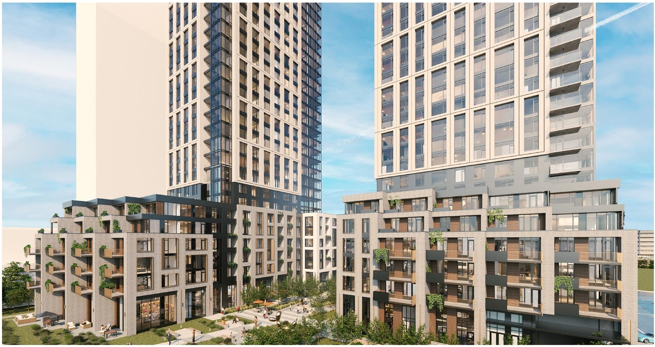 Rendering of building from page 9 of the file '2024-04-17 - Design Brief - D07-12-23-0019'