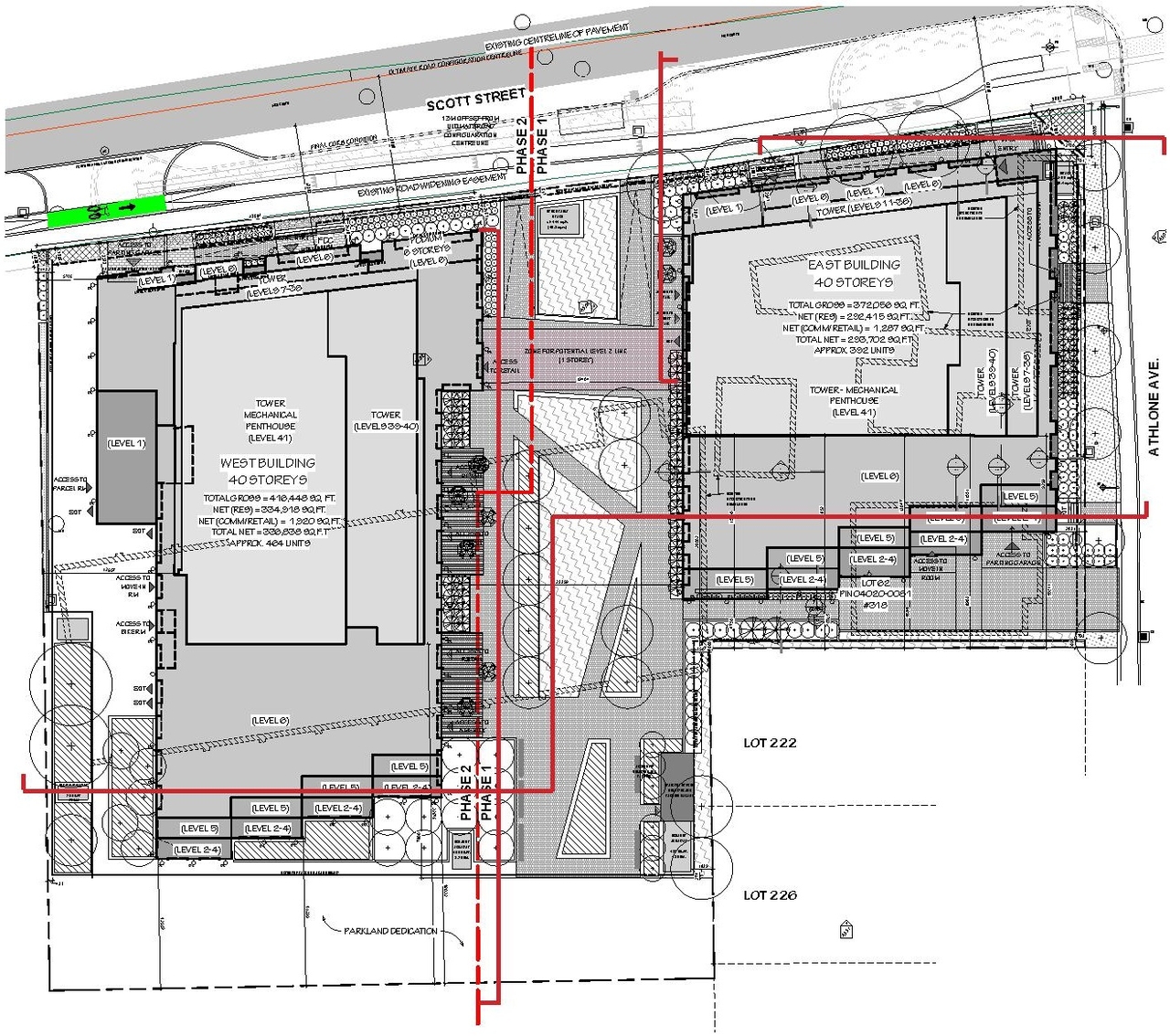 Construction site plan for project from page 18 of the file '2024-04-17 - Design Brief - D07-12-23-0019'