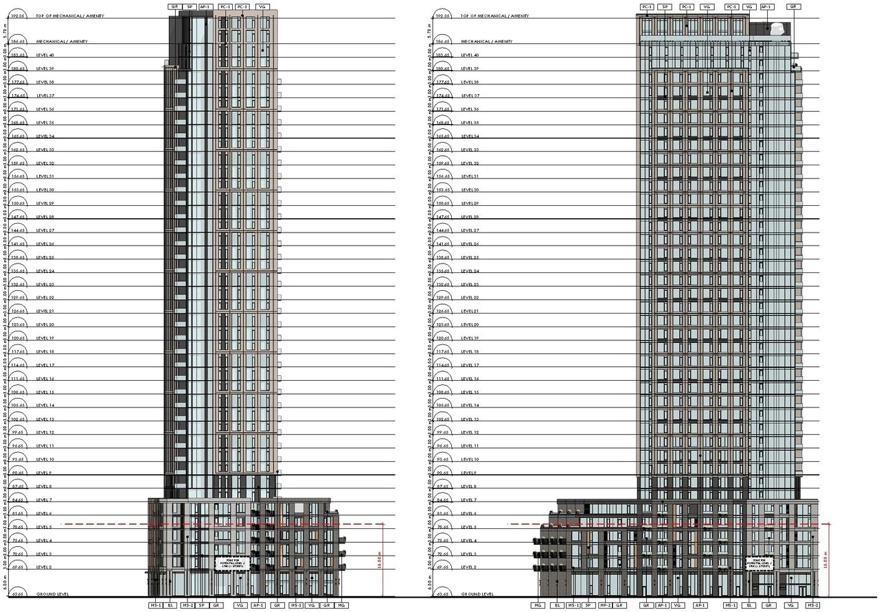Rendering of building from page 27 of the file '2024-04-17 - Design Brief - D07-12-23-0019'