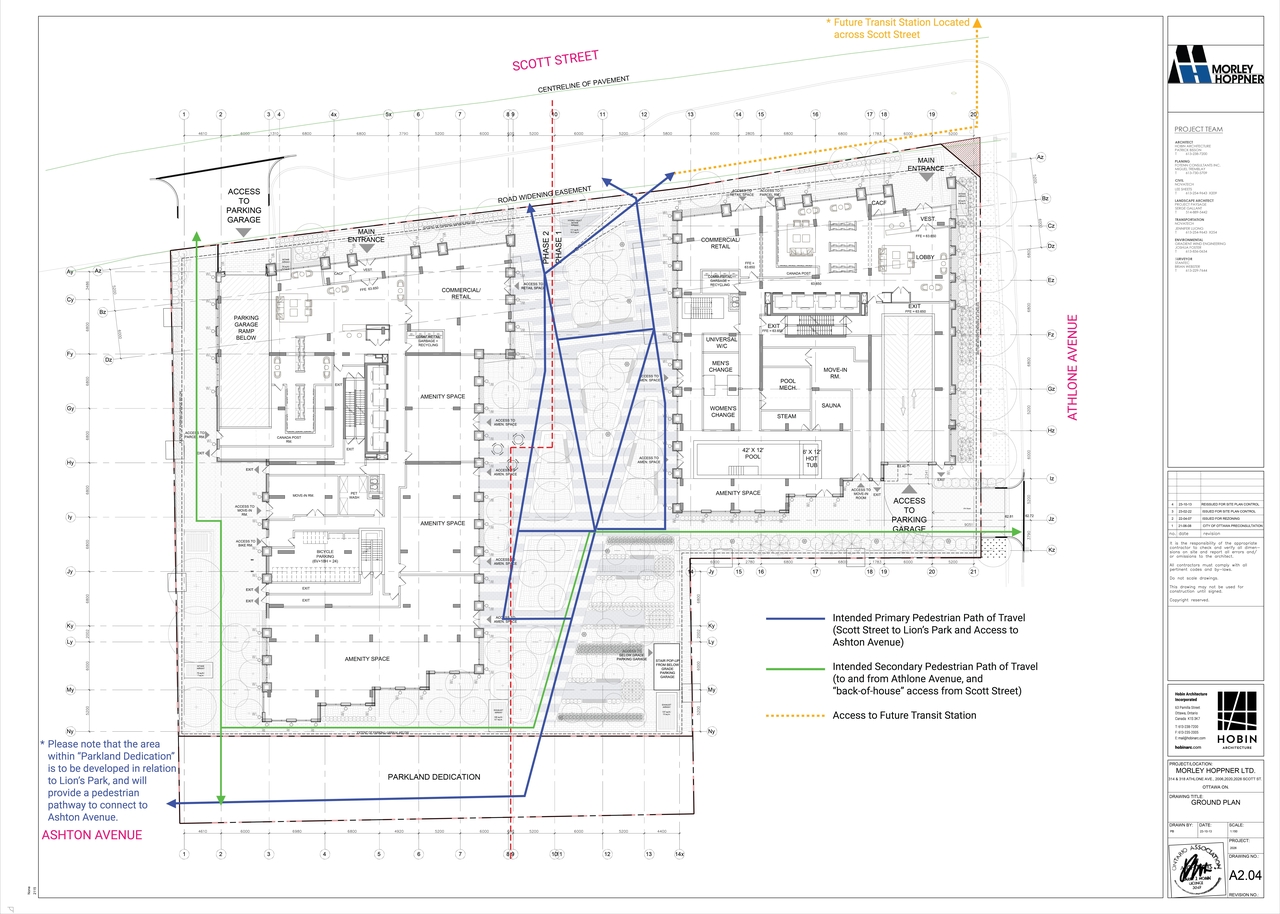 Construction site plan for project from page 1 of the file '2023-10-19 - Ground Floor Plan - D07-12-23-0019'
