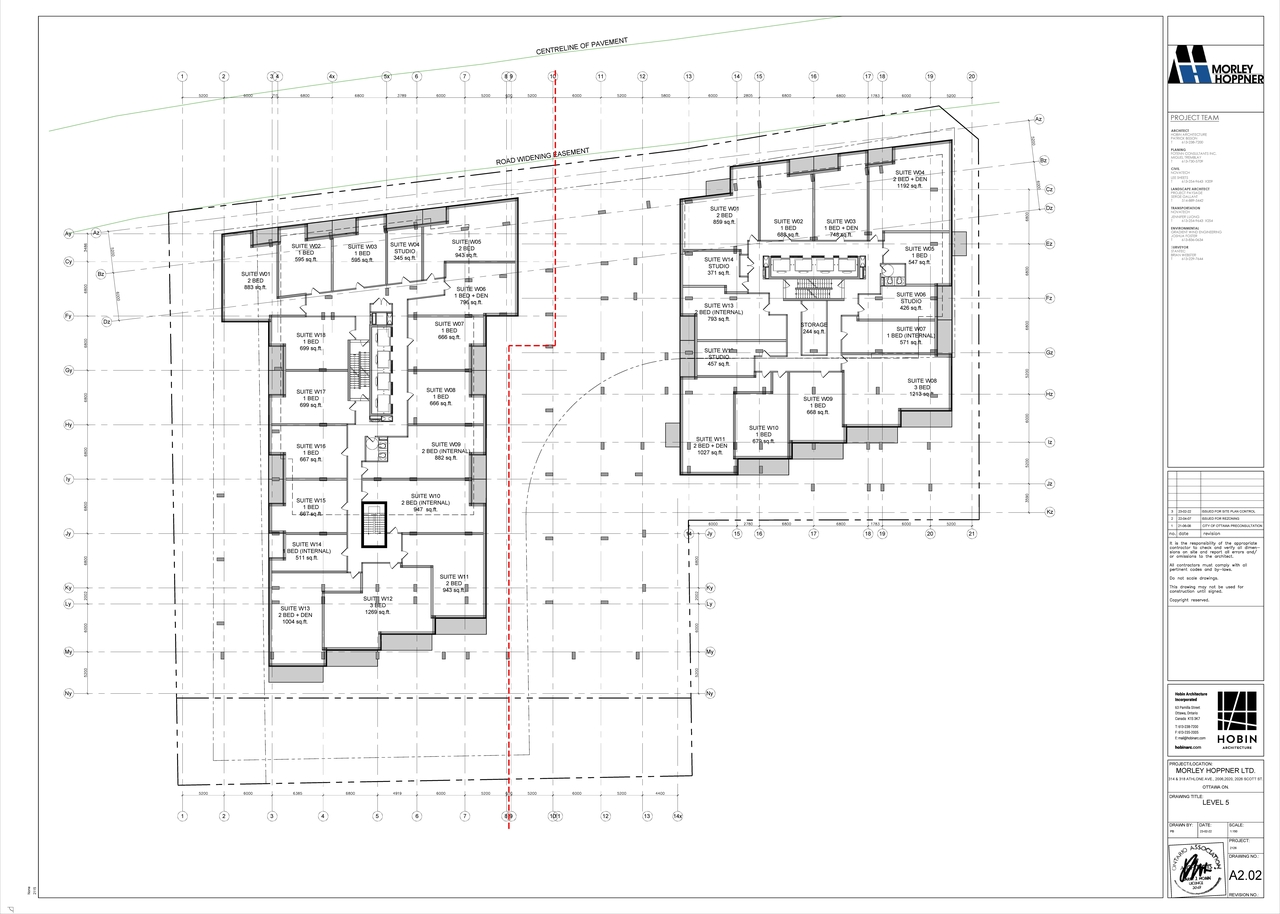 Floor plan for project from page 2 of the file '2023-03-31 - Floor Plans - D07-12-23-0019'