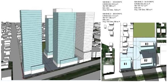 Rendering of building from page 19 of the file '2024-07-22 - Design Brief - D07-12-23-0019'