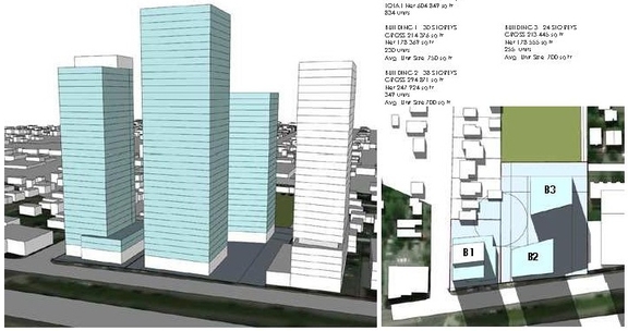 Rendering of building from page 19 of the file '2024-07-22 - Design Brief - D07-12-23-0019'