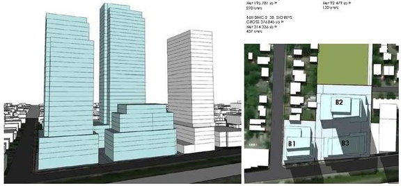 Rendering of building from page 19 of the file '2024-07-22 - Design Brief - D07-12-23-0019'
